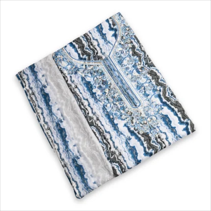 مخور الفخامة قطن ستان مع الطرحة رسمة– D1C4